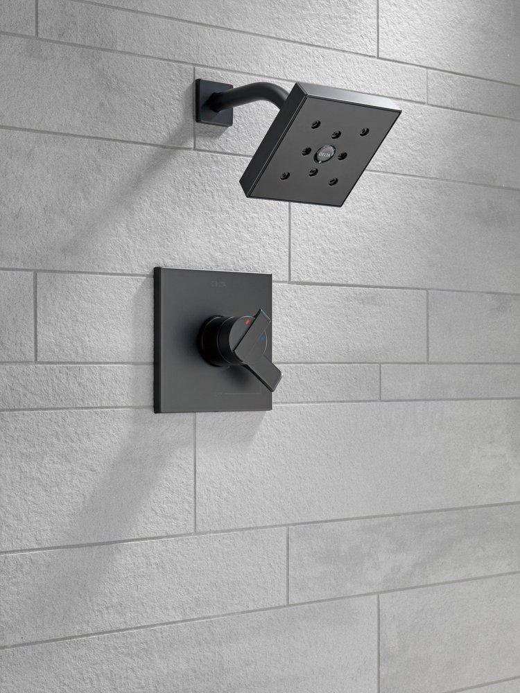 Delta Faucet Matte Black Two Handle Bathtub & Shower Faucet (Trim Only) 