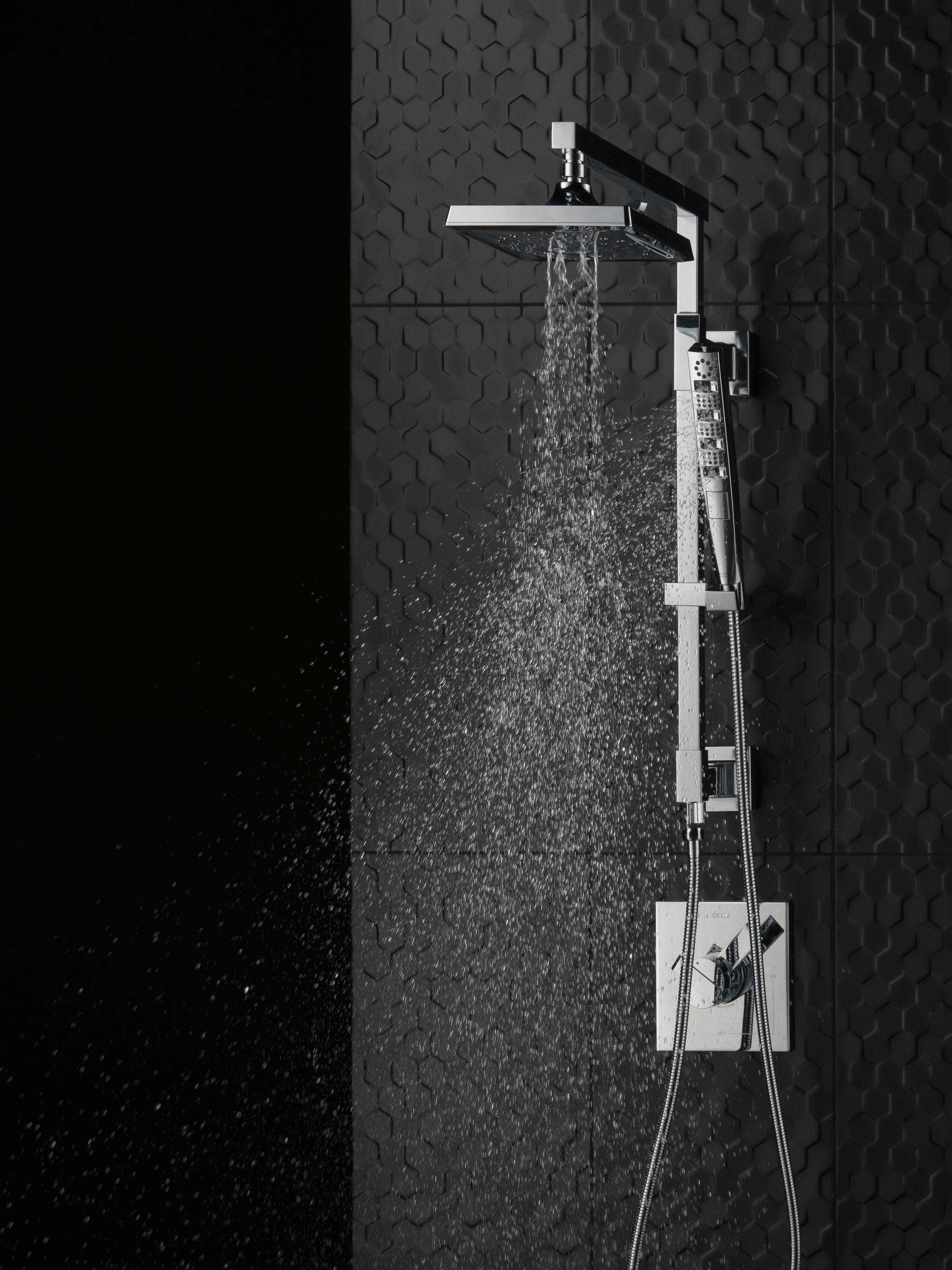 Delta Faucet Matte Black Two Handle Bathtub & Shower Faucet (Trim Only) 