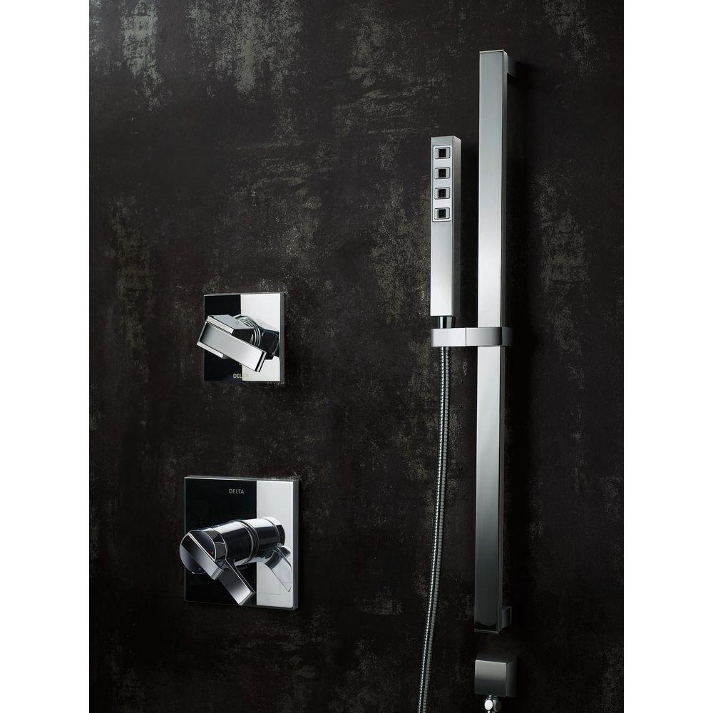 Delta Faucet Matte Black Two Handle Bathtub & Shower Faucet (Trim Only) 