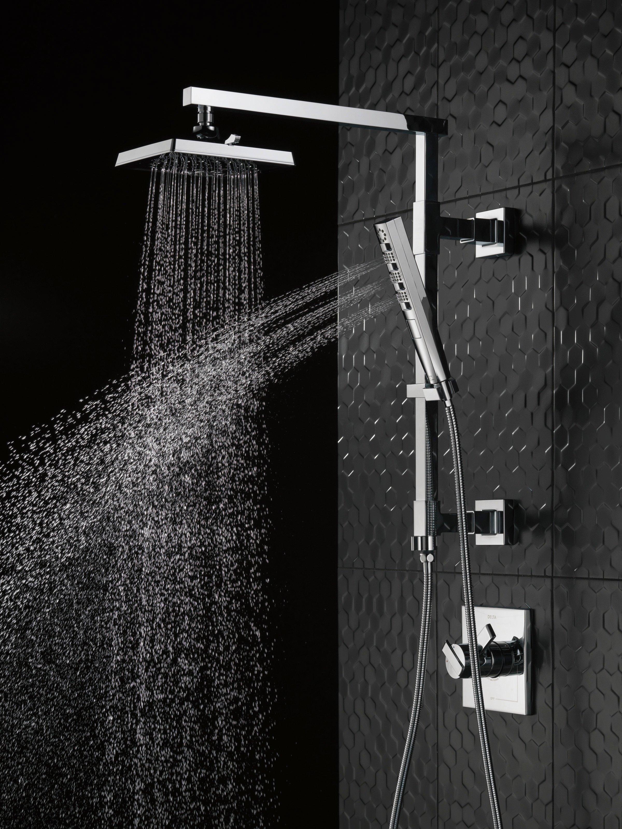 Delta Faucet Matte Black Two Handle Bathtub & Shower Faucet (Trim Only) 