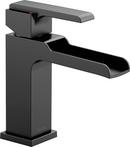 Single Handle Monoblock Bathroom Sink Faucet in Matte Black