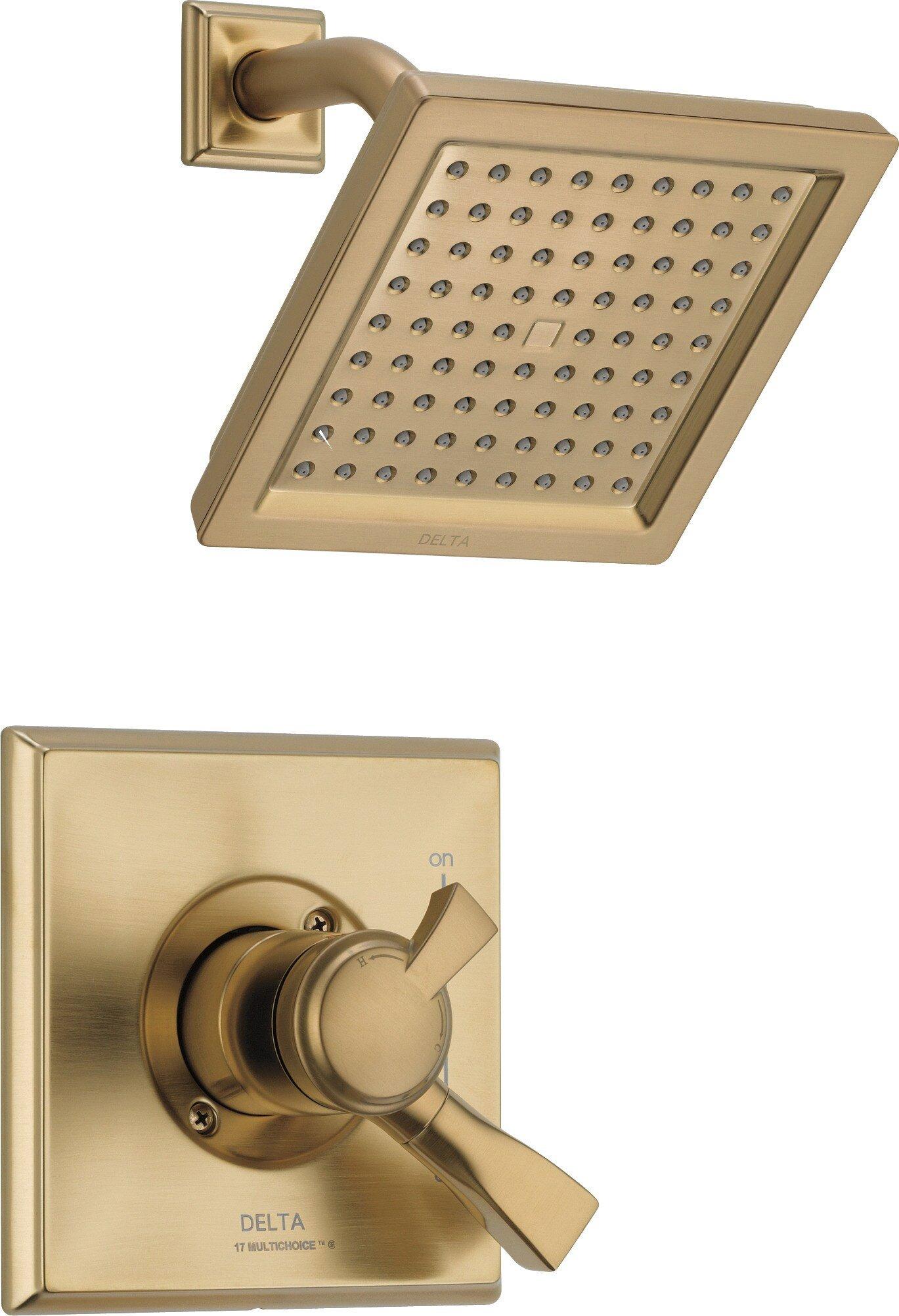 Delta Faucet Brilliance Champagne Bronze Single Handle Single Function Shower Faucet (Trim Only) 