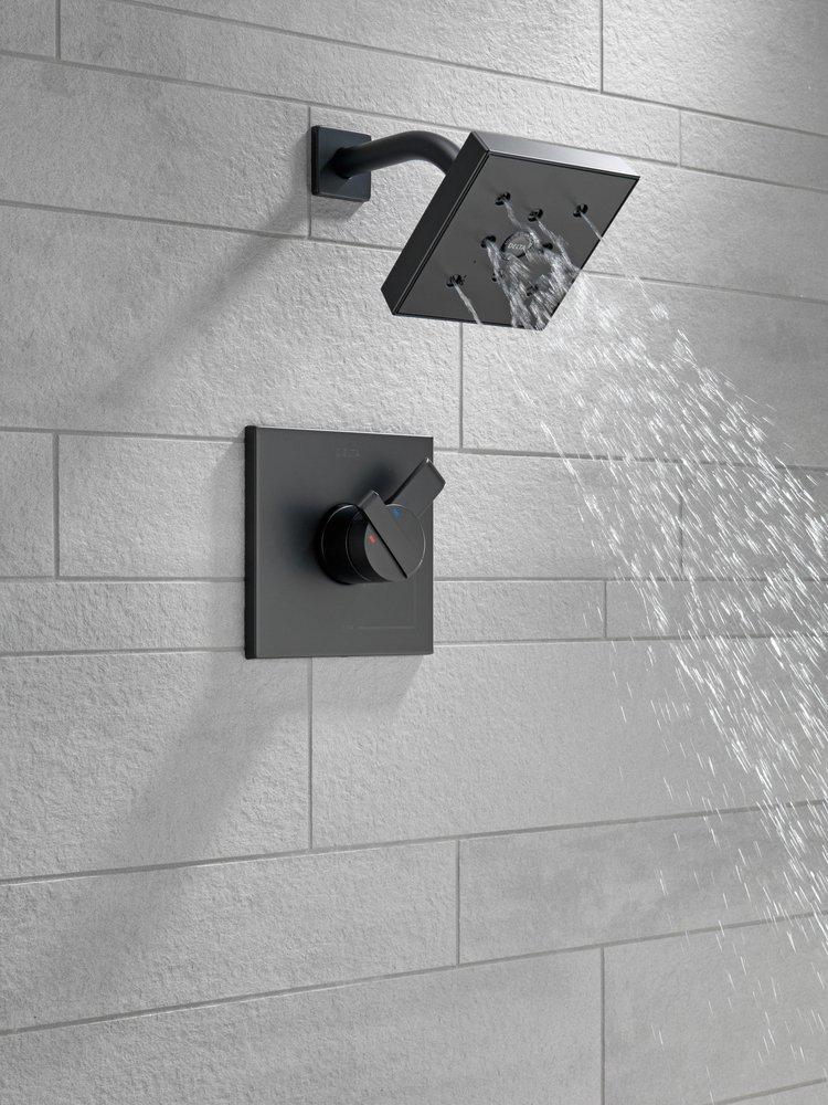 Delta Faucet Matte Black Single Handle Single Function Shower Faucet (Trim Only) 