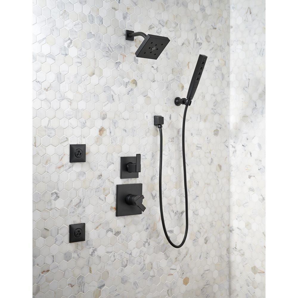 Delta Faucet Matte Black Single Handle Single Function Shower Faucet (Trim Only) 