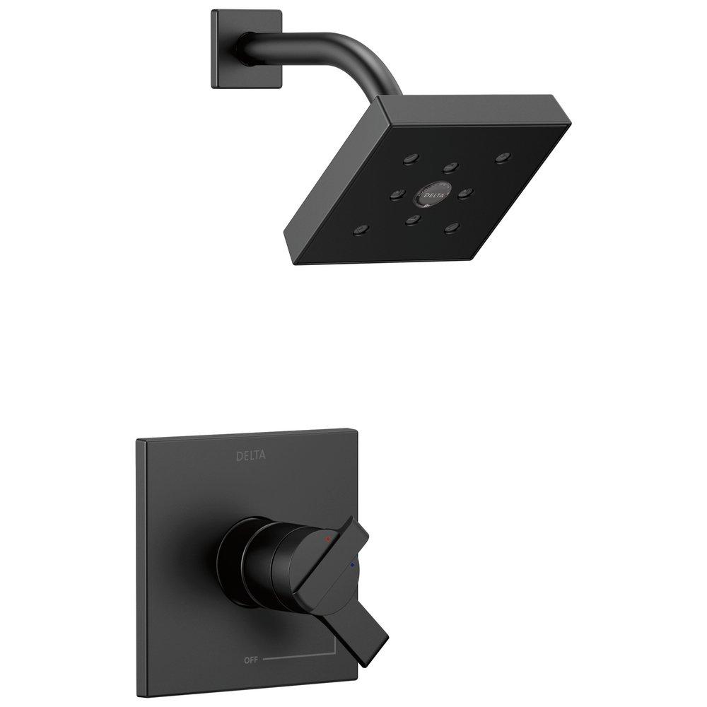 Delta Faucet Matte Black Single Handle Single Function Shower Faucet (Trim Only) 