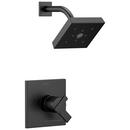 One Handle Single Function Shower Faucet in Matte Black (Trim Only)