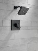 Delta Faucet Matte Black Single Handle Single Function Shower Faucet (Trim Only) 