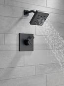 Delta Faucet Matte Black Single Handle Single Function Shower Faucet (Trim Only) 
