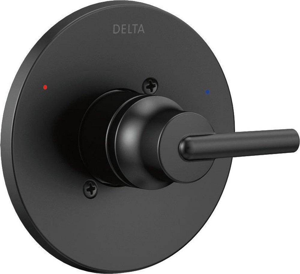 Delta Faucet Matte Black Single Handle Shower Faucet Trim Only 
