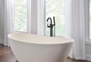 Delta Faucet Matte Black Single Handle Floor Mount Filler with Handshower (Trim Only) 