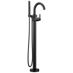 Single Lever Handle Floor Mount Filler in Matte Black (Trim Only)