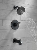 Delta Faucet Matte Black Two Handle Single Function Bathtub & Shower Faucet (Trim Only) 