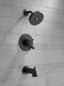 Delta Faucet Matte Black Two Handle Single Function Bathtub & Shower Faucet (Trim Only) 