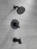 Delta Faucet Matte Black Two Handle Single Function Bathtub & Shower Faucet (Trim Only) 