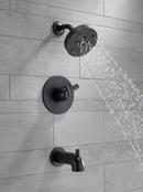 Delta Faucet Matte Black Two Handle Single Function Bathtub & Shower Faucet (Trim Only) 
