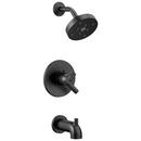 One Handle Single Function Bathtub & Shower Faucet in Matte Black (Trim Only)