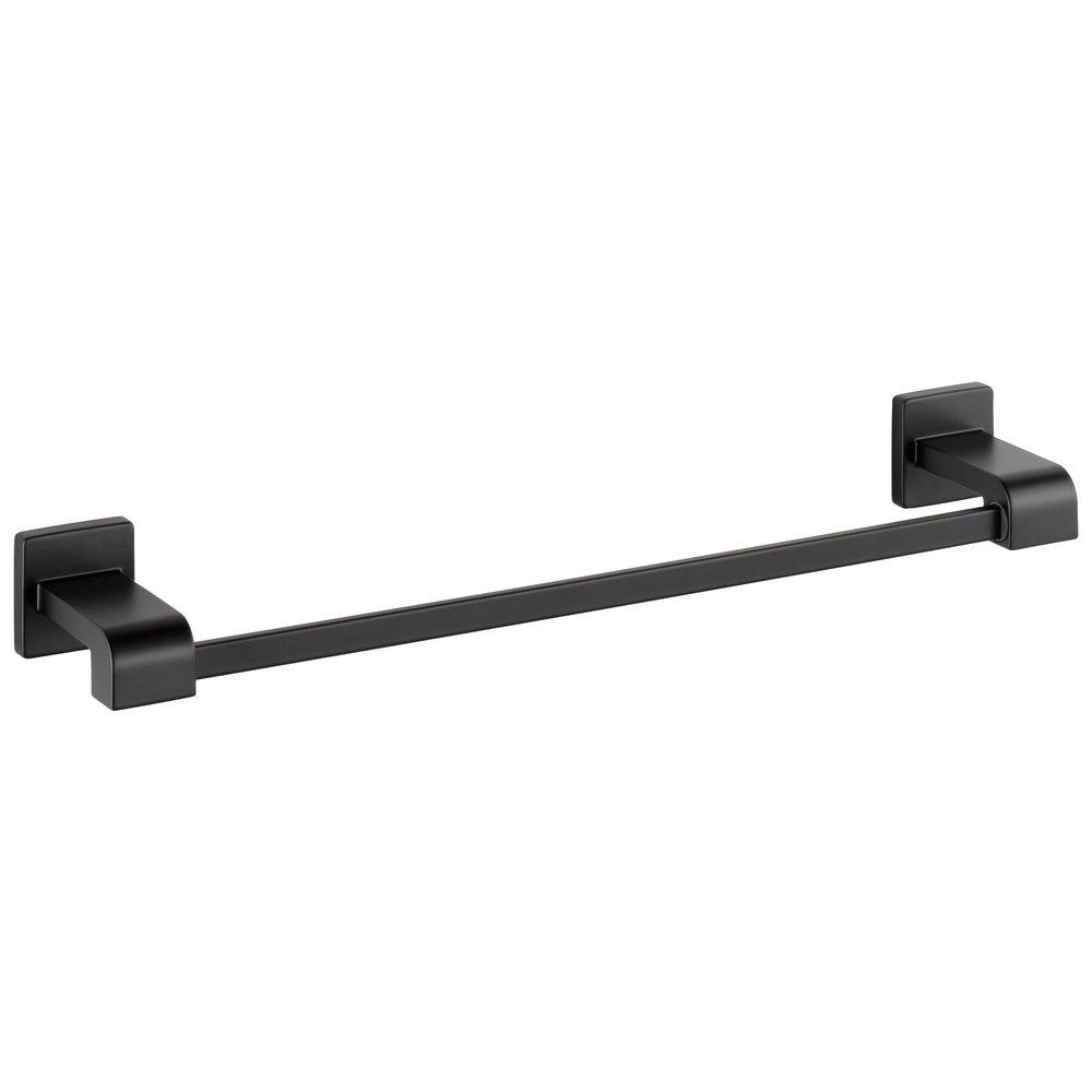 Delta Faucet Matte Black 18 in. Towel Bar 