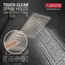 Delta Faucet Brilliance Stainless Two Handle Single Function Bathtub & Shower Faucet (Trim Only) 