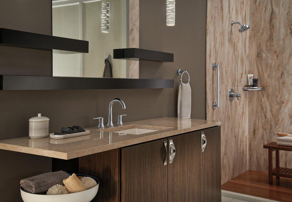 Delta Faucet Matte Black 9-1/8 in. Shower Shelf 