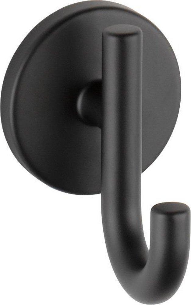 Delta Faucet Matte Black 1-Hook Robe Hook 