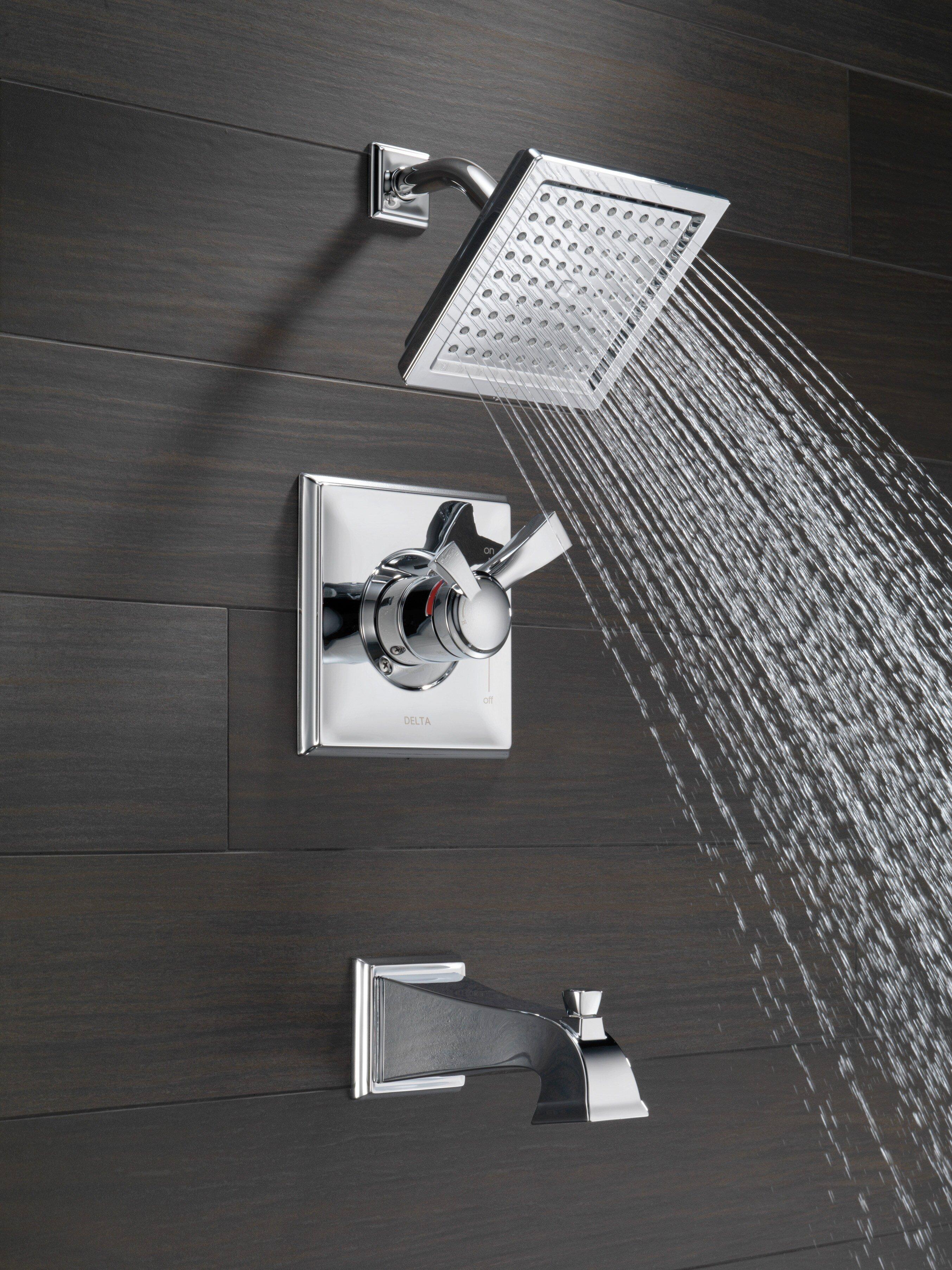 Delta Faucet Polished Nickel Two Handle Single Function Bathtub & Shower Faucet (Trim Only) 