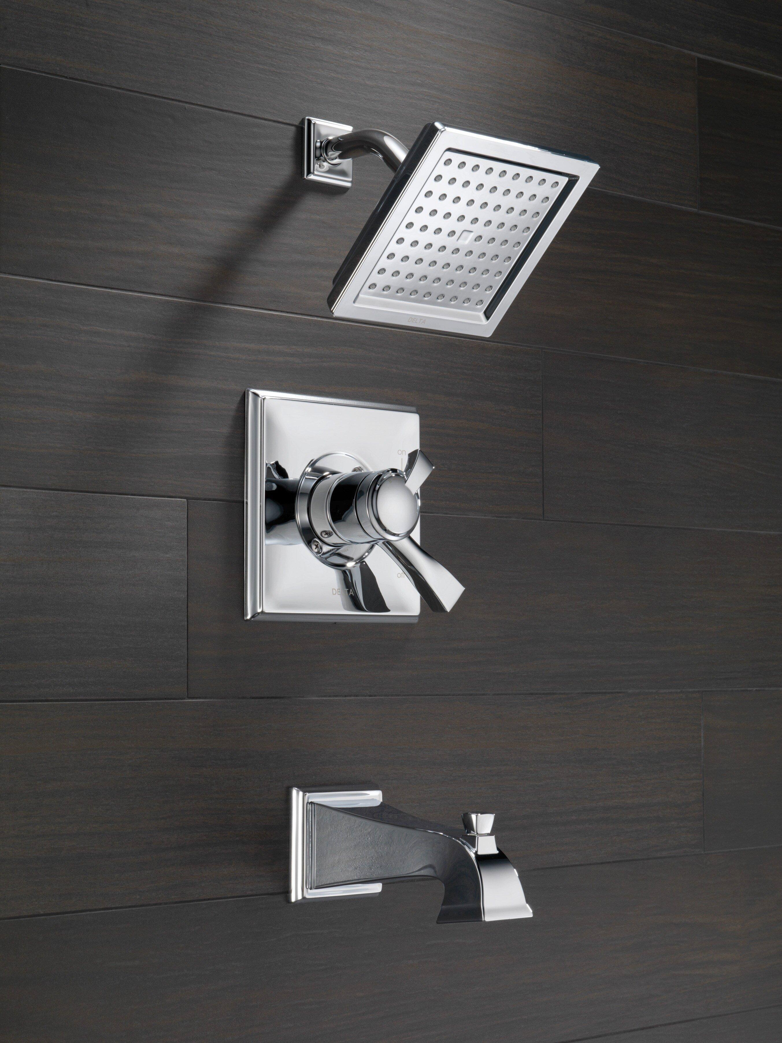 Delta Faucet Polished Nickel Two Handle Single Function Bathtub & Shower Faucet (Trim Only) 