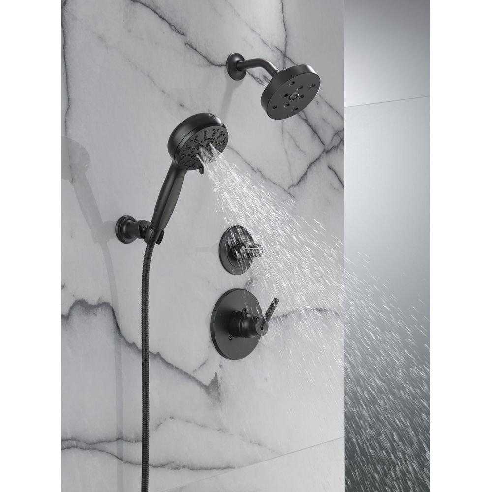 Delta Faucet Matte Black Single Handle Single Function Shower Faucet (Trim Only) 