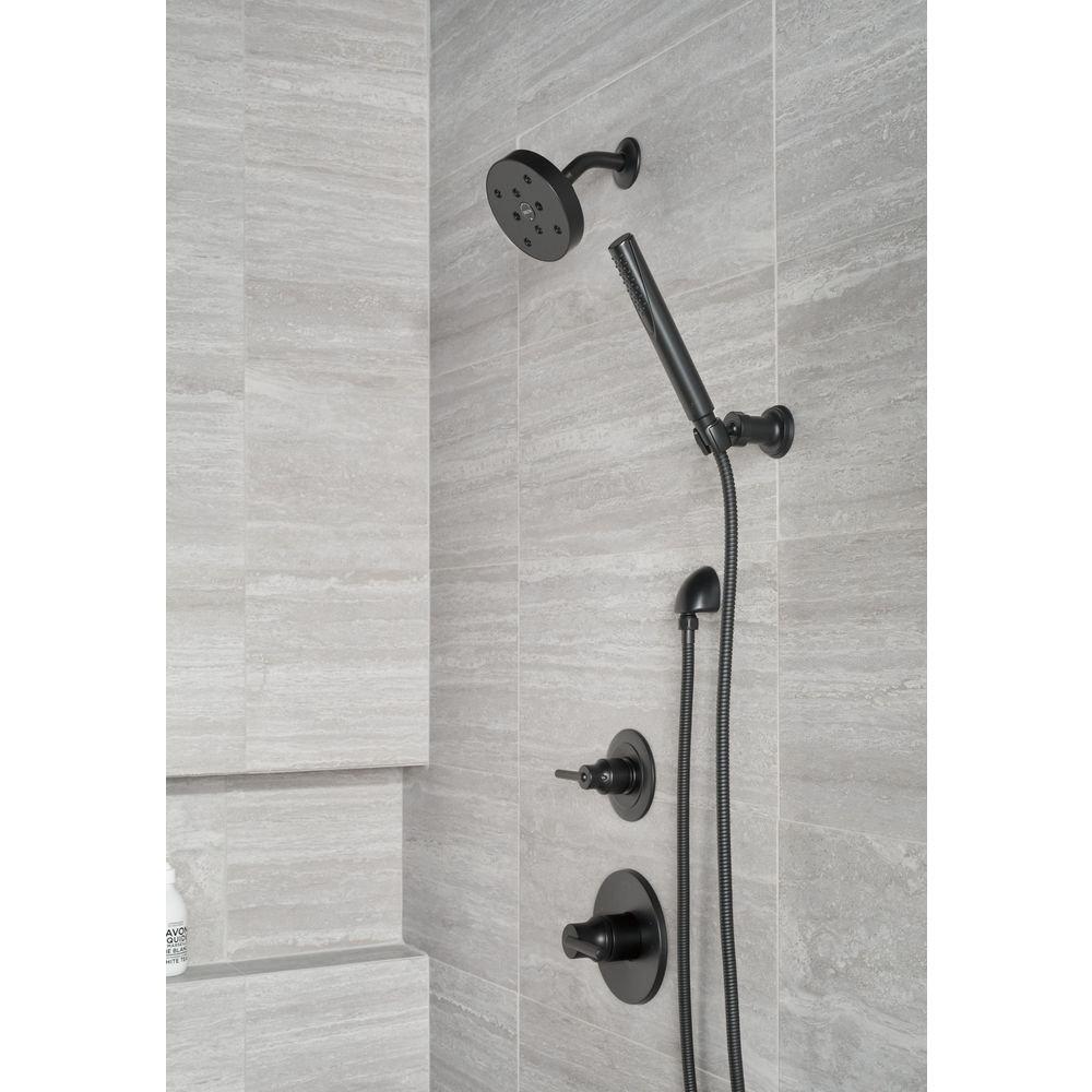 Delta Faucet Matte Black Single Handle Single Function Shower Faucet (Trim Only) 