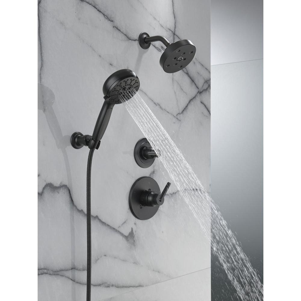 Delta Faucet Matte Black Single Handle Single Function Shower Faucet (Trim Only) 