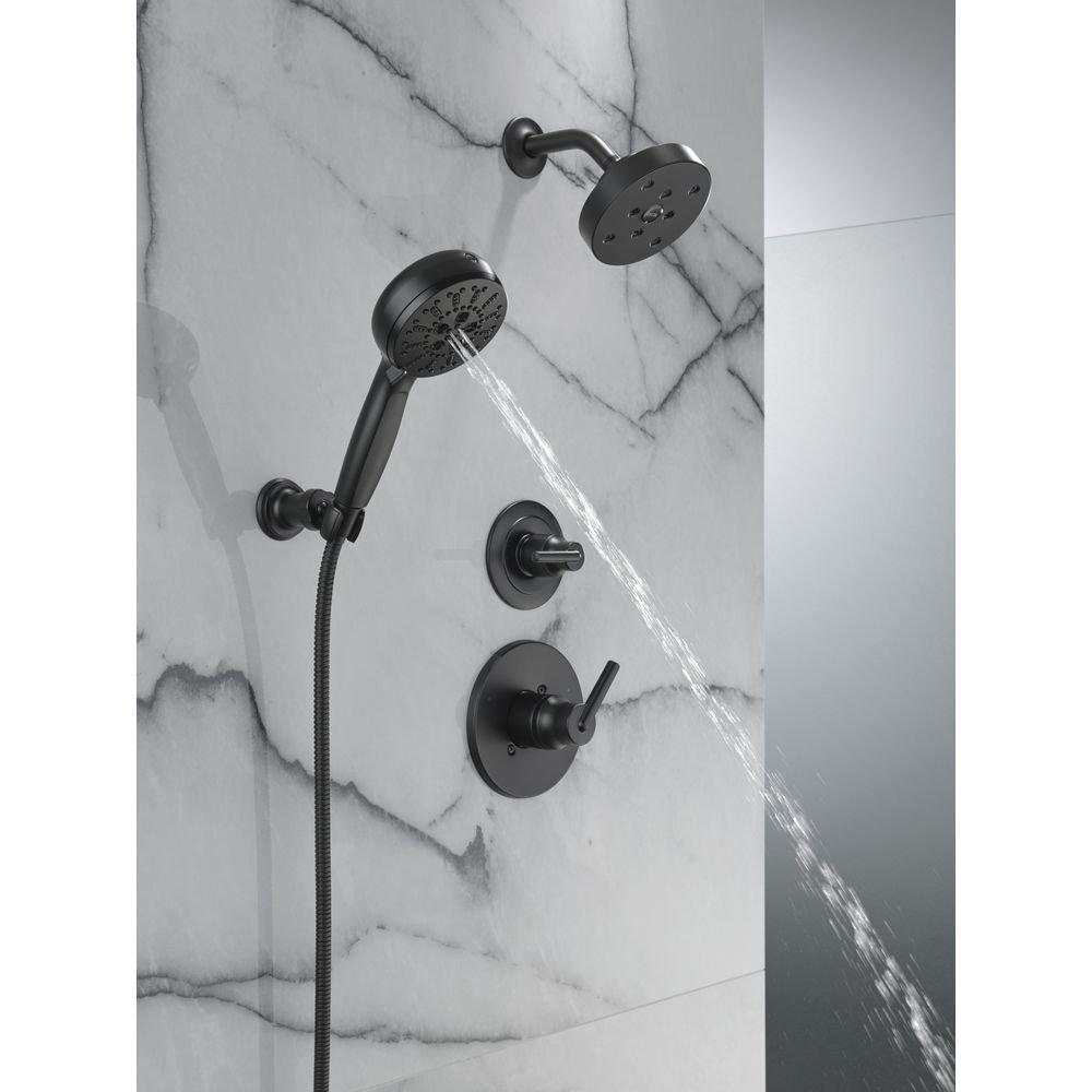 Delta Faucet Matte Black Single Handle Single Function Shower Faucet (Trim Only) 