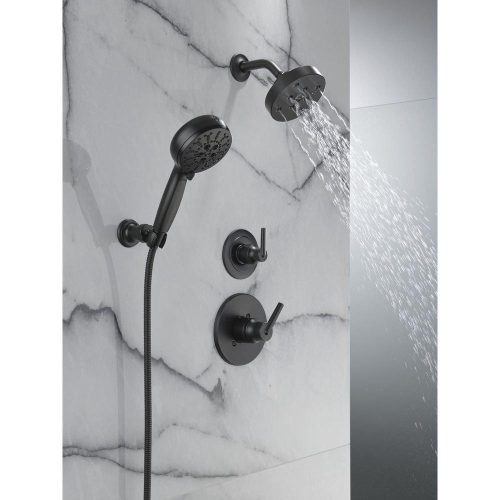 Delta Faucet Matte Black Single Handle Single Function Shower Faucet (Trim Only) 