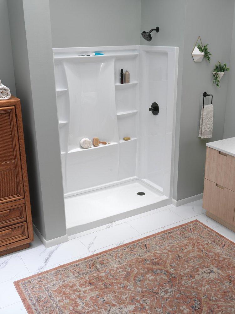 Delta Faucet Matte Black Single Handle Single Function Shower Faucet (Trim Only) 