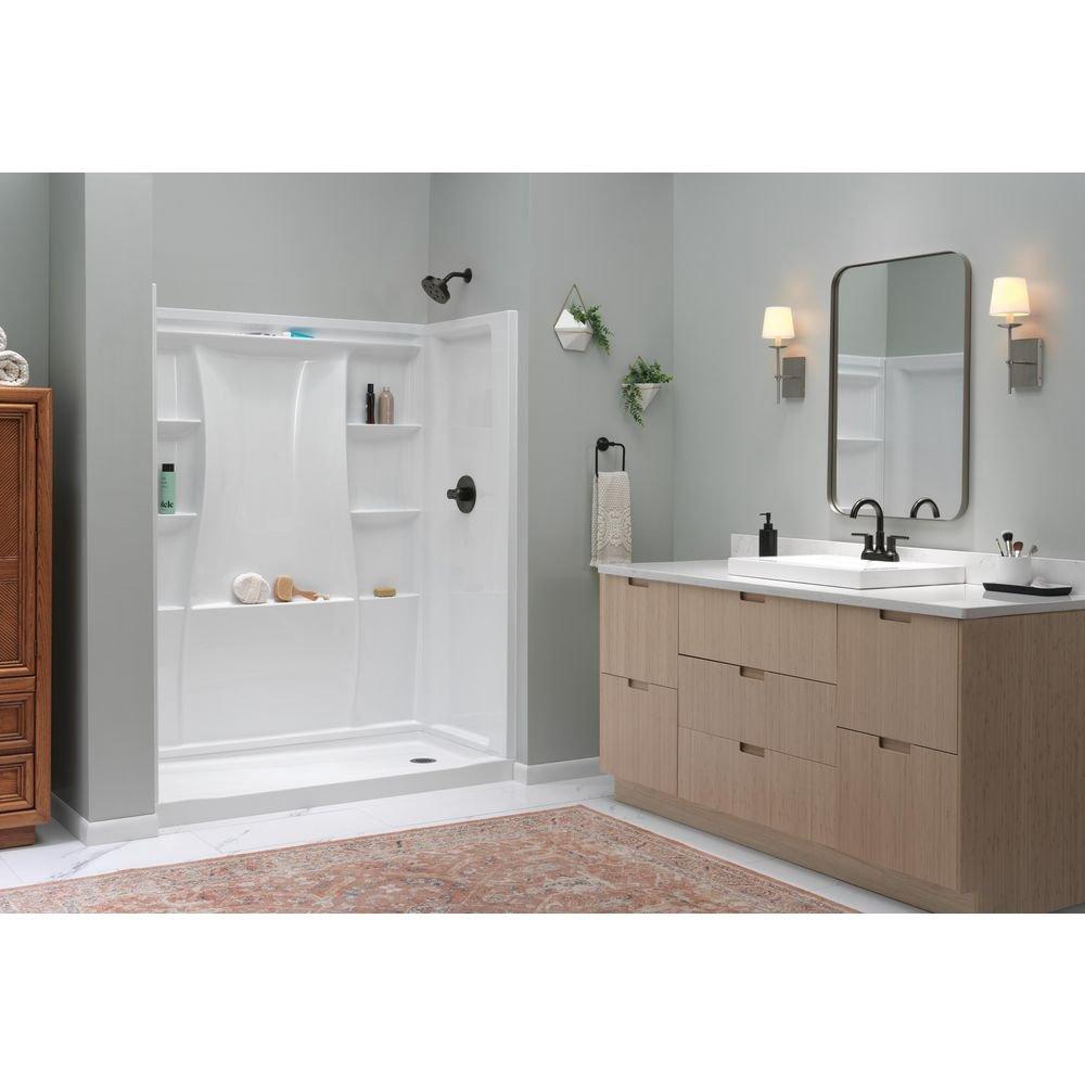Delta Faucet Matte Black Single Handle Single Function Shower Faucet (Trim Only) 