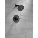 Delta Faucet Matte Black Single Handle Single Function Shower Faucet (Trim Only) 