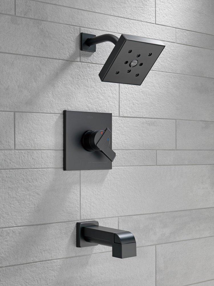 Delta Faucet Matte Black Two Handle Single Function Bathtub & Shower Faucet (Trim Only) 