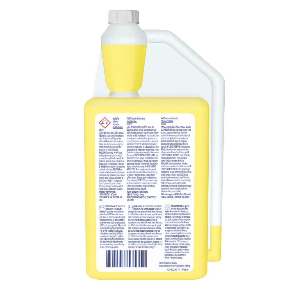 Diversey Yellow 32 oz Heavy Duty Floor Cleaner 