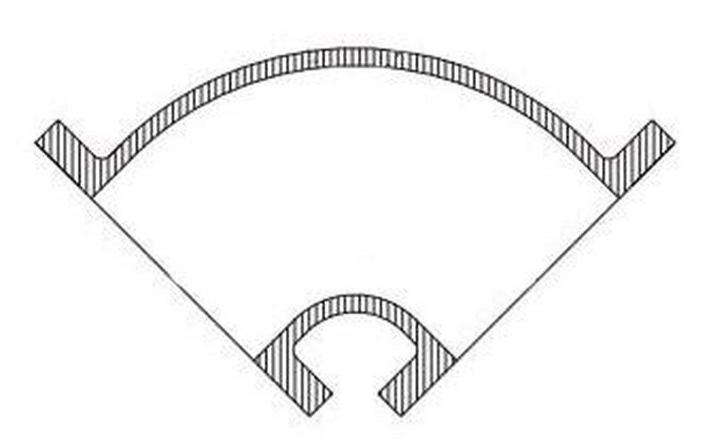 Flanged 125# Ductile Iron C110 Full Body 90 Degree Bend with Protecto P-401 Lined 