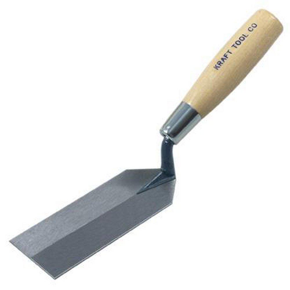 Kraft Tool Company Polished 2 in. Margin Trowel with Wood Handle 