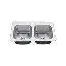 32-15/16 in. Drop-in Stainless Steel Double Bowl Kitchen Sink