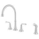 American Standard Polished Chrome Two Handle Kitchen Faucet 