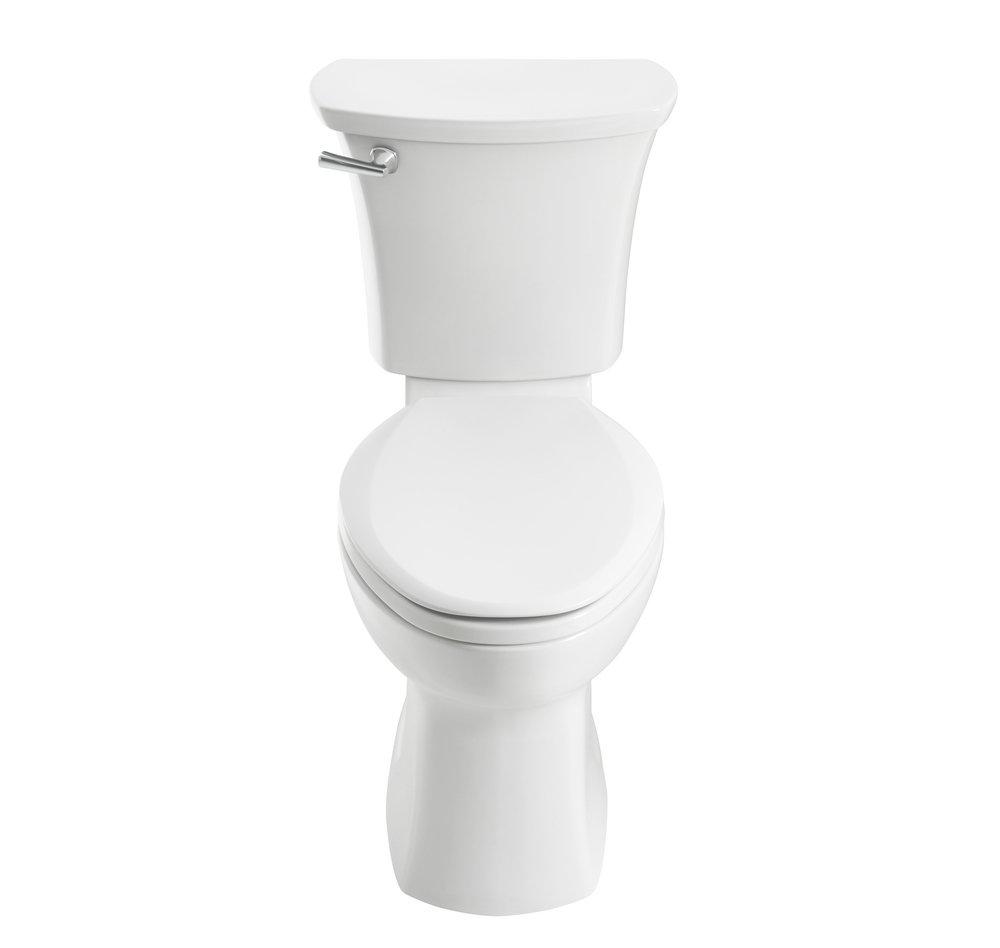 American Standard White 1.28 gpf Elongated Toilet 