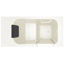 American Standard White 48 x 28-1/2 in. 13-Jet Acrylic, Fiberglass and Gelcoat Rectangle Built-In 3-Wall Alcove Bathtub with Right Drain 