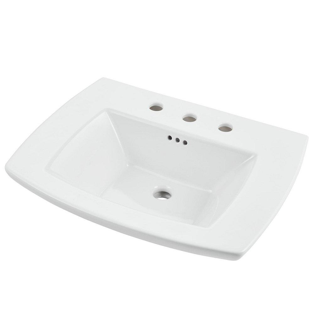 American Standard White Pedestal Vessel Sink 