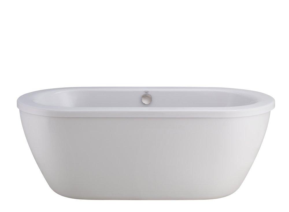 American Standard Arctic White 64-5/8 x 30-5/8 in. Freestanding Bathtub 