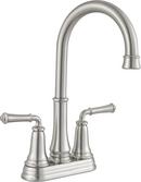 Two Handle Centerset Bar Faucet in Stainless Steel