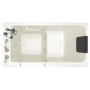 American Standard Linen 59-3/4 x 32 in. 39-Jet Acrylic Rectangle Built-In and 3-Wall Alcove Bathtub with Left Drain 