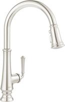 Single Handle Pull Down Kitchen Faucet in PVD Polished Nickel