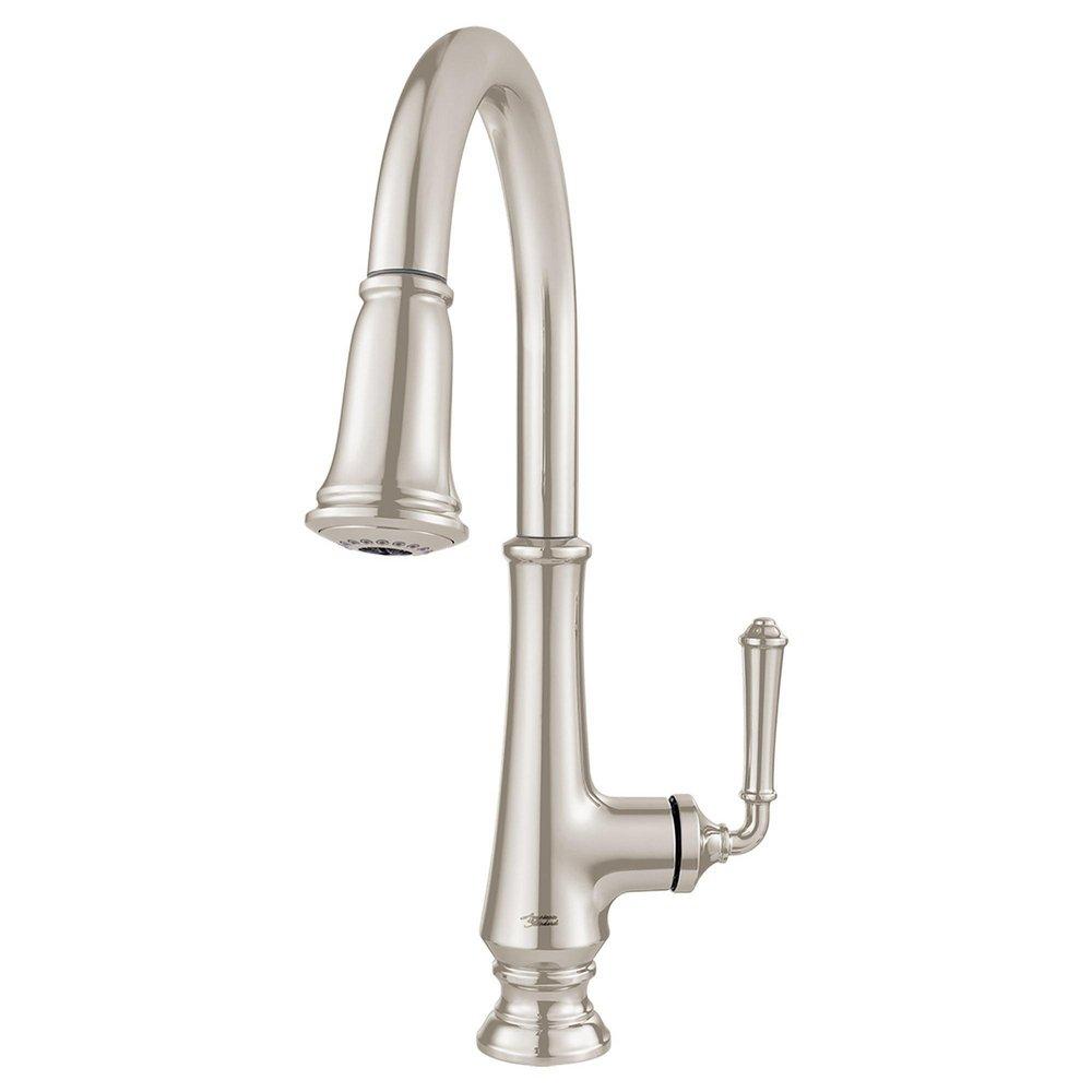 American Standard PVD Polished Nickel Single Handle Pull Down Kitchen Faucet 