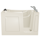 American Standard White 59-1/2 x 29-3/4 in. 13-Jet Gelcoat and Fiberglass Rectangle Built-In 3-Wall Alcove Bathtub with Right Drain 