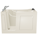 American Standard White 59-1/2 x 29-3/4 in. 39-Jet Gelcoat and Fiberglass Rectangle Built-In 3-Wall Alcove Bathtub with Left Drain 